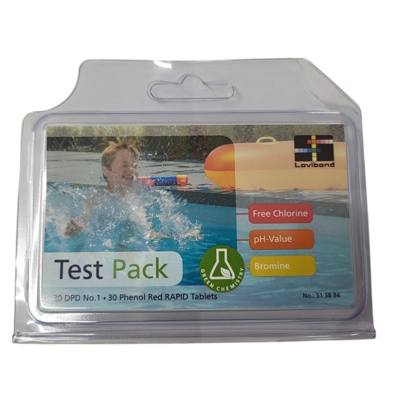 Blister pack for pool tester chlorine/pH - refill pack replacement tablets