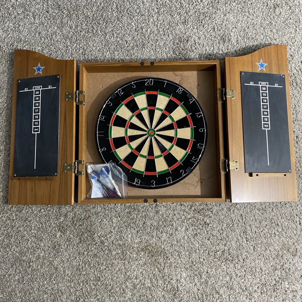Dart Board With Cabinet
