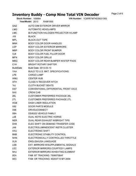 2013 13 RAM 1500 Air Shutter