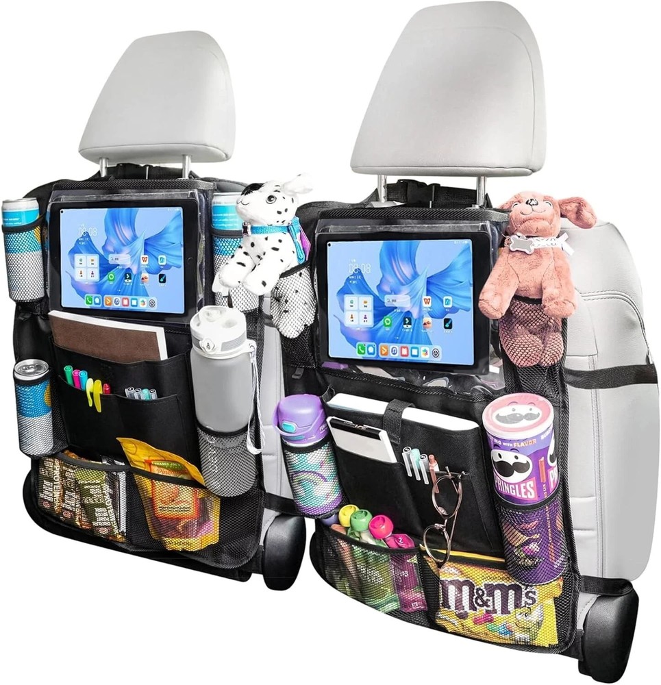 2 Pcs Car Auto Seat Back Multi-Pocket Storage Bag Organizer”