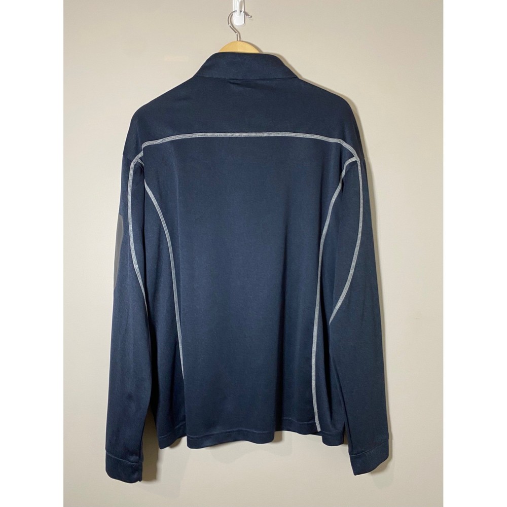 Ping EUC Mens SensorCool 1/4 Zip Golf Pullover Navy Blue Heather XL Long Sleeve