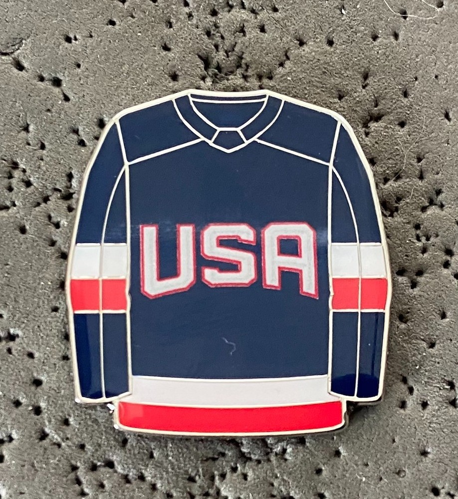 USA Jersey Hockey Pin