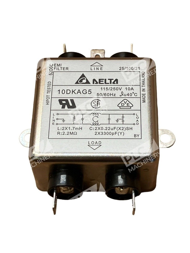 Delta 10DKAG5 EMI Suppression Line Filter