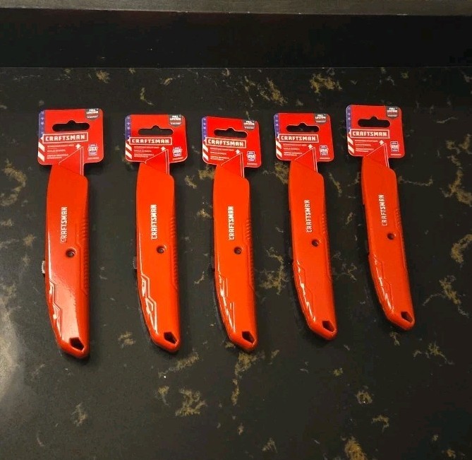 5 Craftsman  Retractable Utility Knives Lot