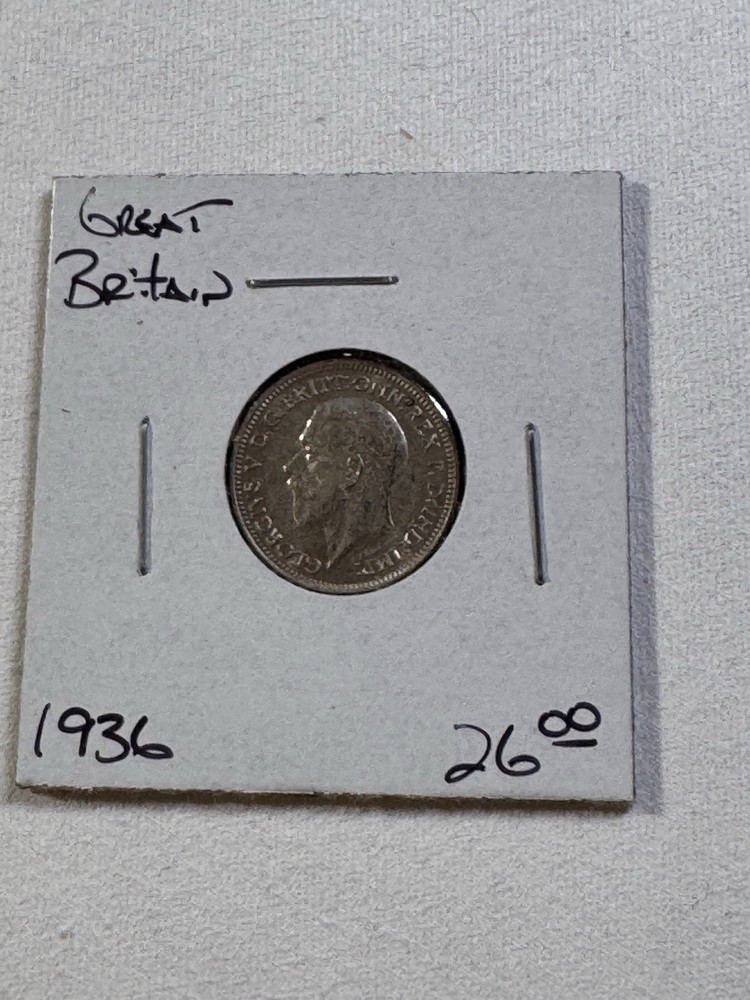 1936 Great Britain Silver 6 Pence