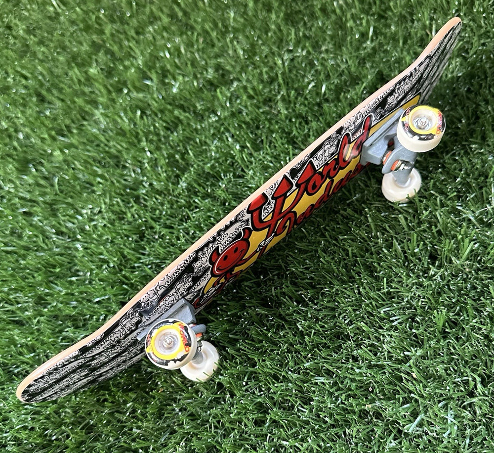 Tech Deck World Industries Handboard Devilman Classic Logo Black Red 10.75" Used