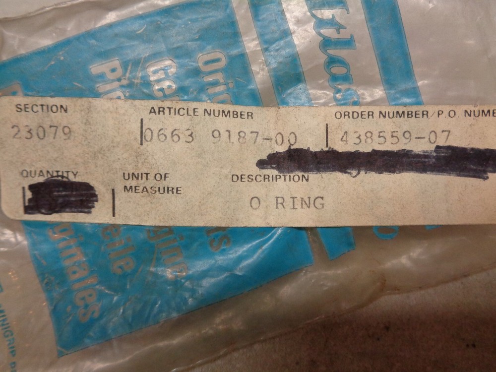 Atlas Copco O-Ring 0663918700