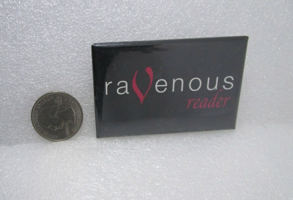 Ravenous Reader Button Pin