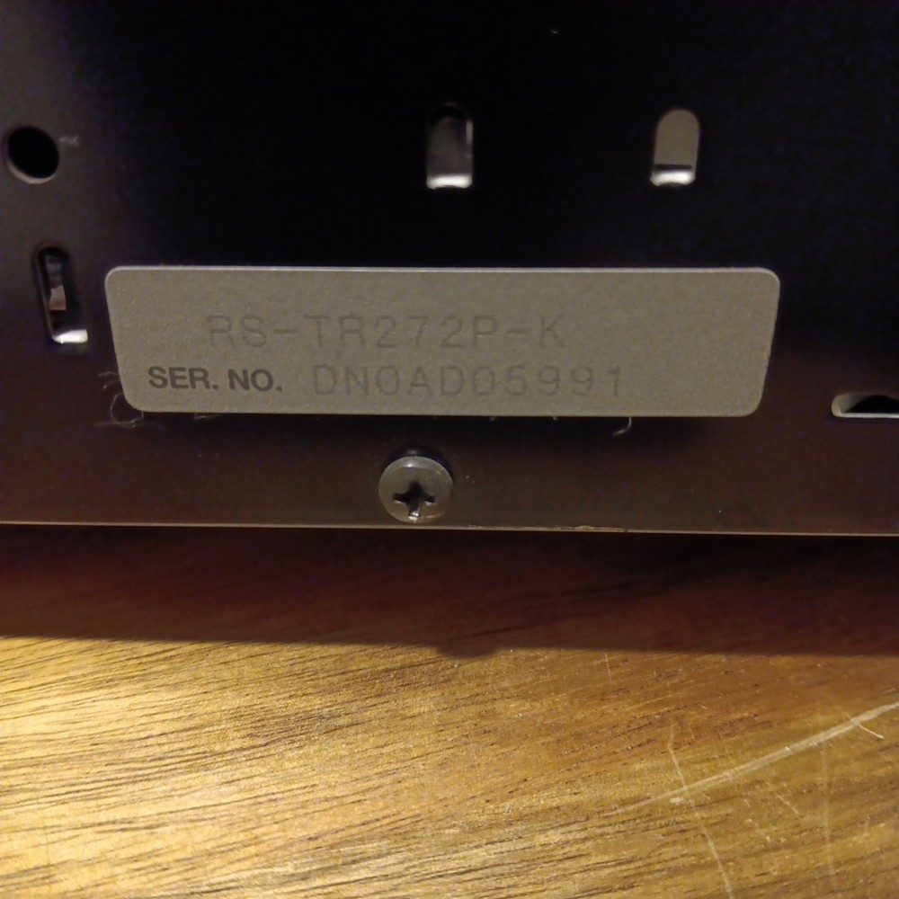 Technics RS-TR272 Dual Cassette Deck Feather Touch Control ONLY DECK 2 WORKS