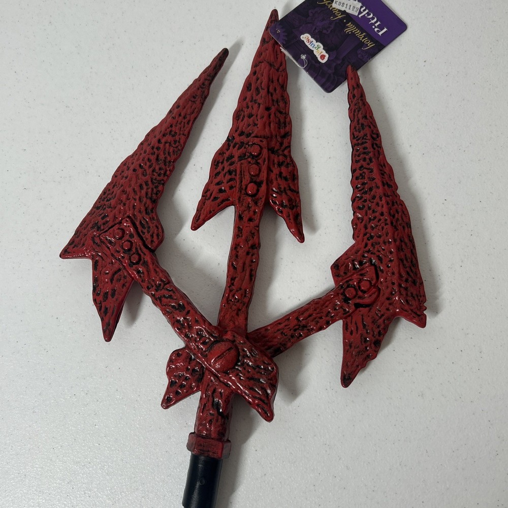 Pitchfork Halloween Accessory 48” Long Costume Devil Demon NWT