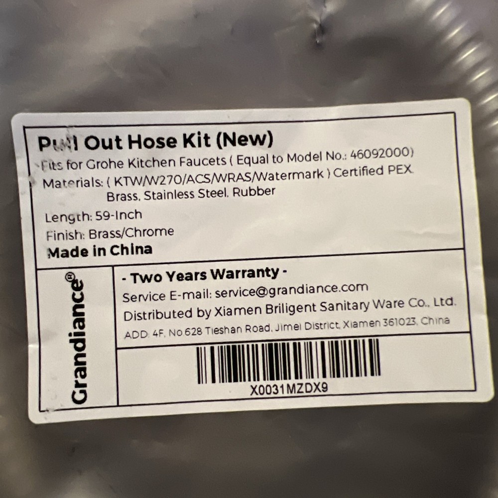 Pull Out Replacement Hose 46092000 (59” Inches) - Essential Values