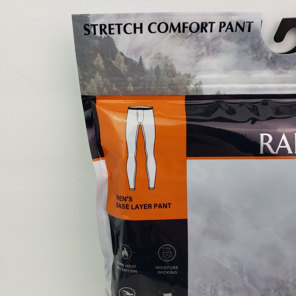 Rainforest Mens Size S 28-30 Charcoal Grey Base Layer Warm Pant RF8100