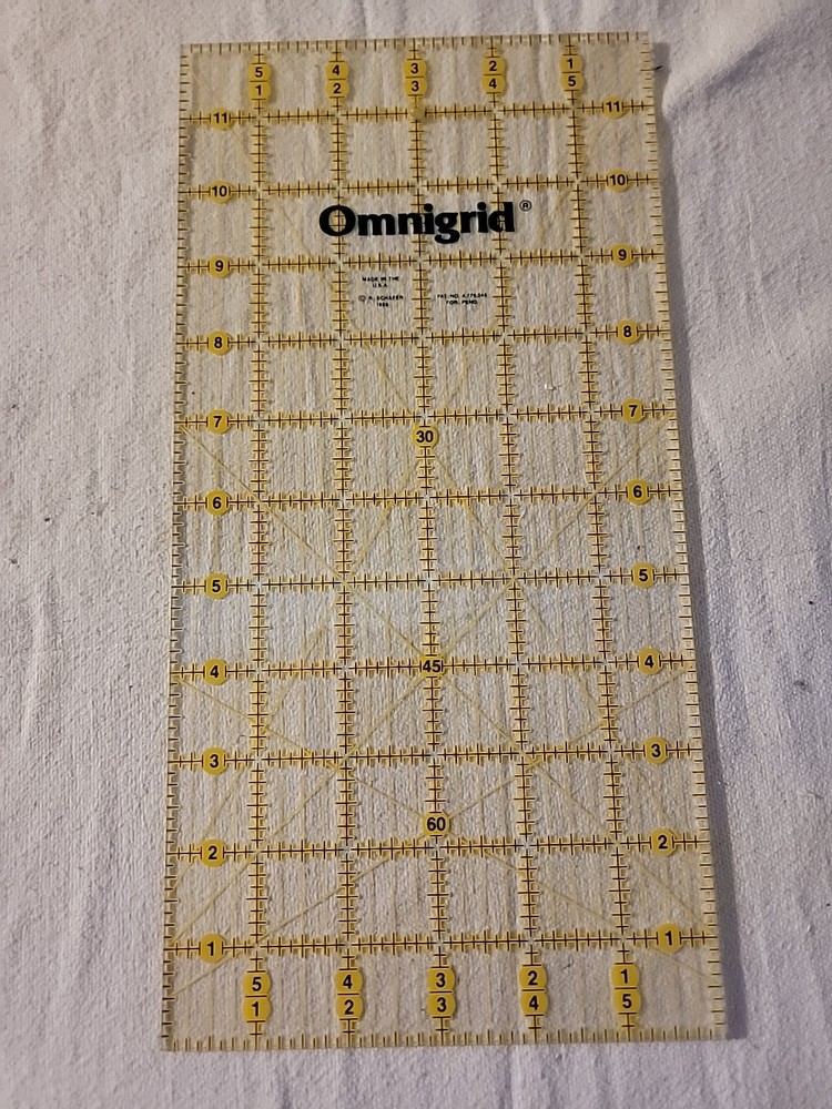 Omnigrid 6 X 12 Quilting Rulers, 6" x 12", Clear