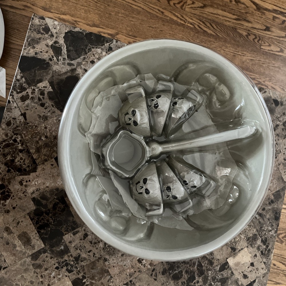 Halloween Skeleton Punch Bowl