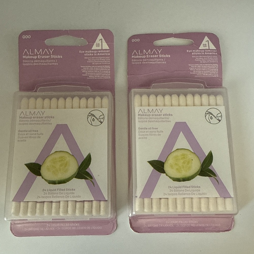 2 Almay Makeup Eraser Sticks 24ct each