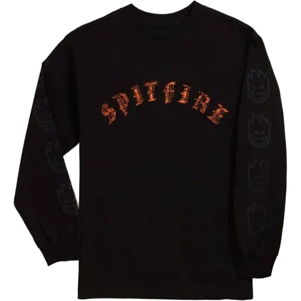 Spitfire Old E Embers Long Sleeve Small Black