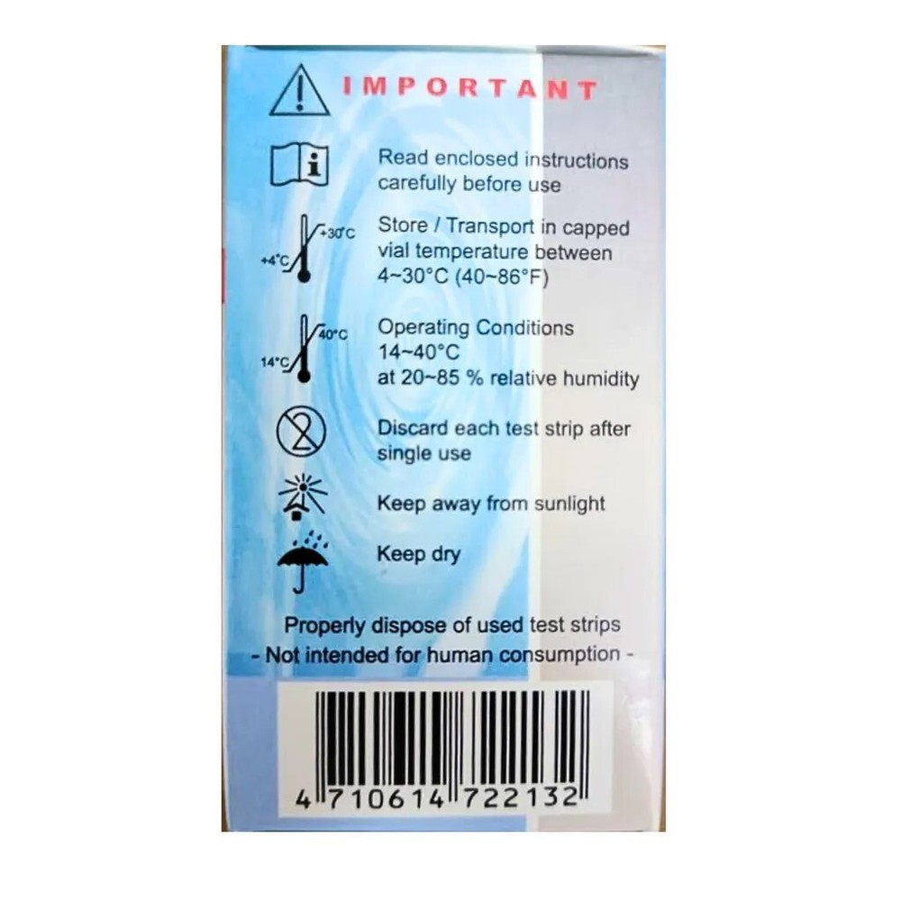 Easy Touch Test Strips For BLOOD CHOLESTEROL Level Check - 10 Test Strips