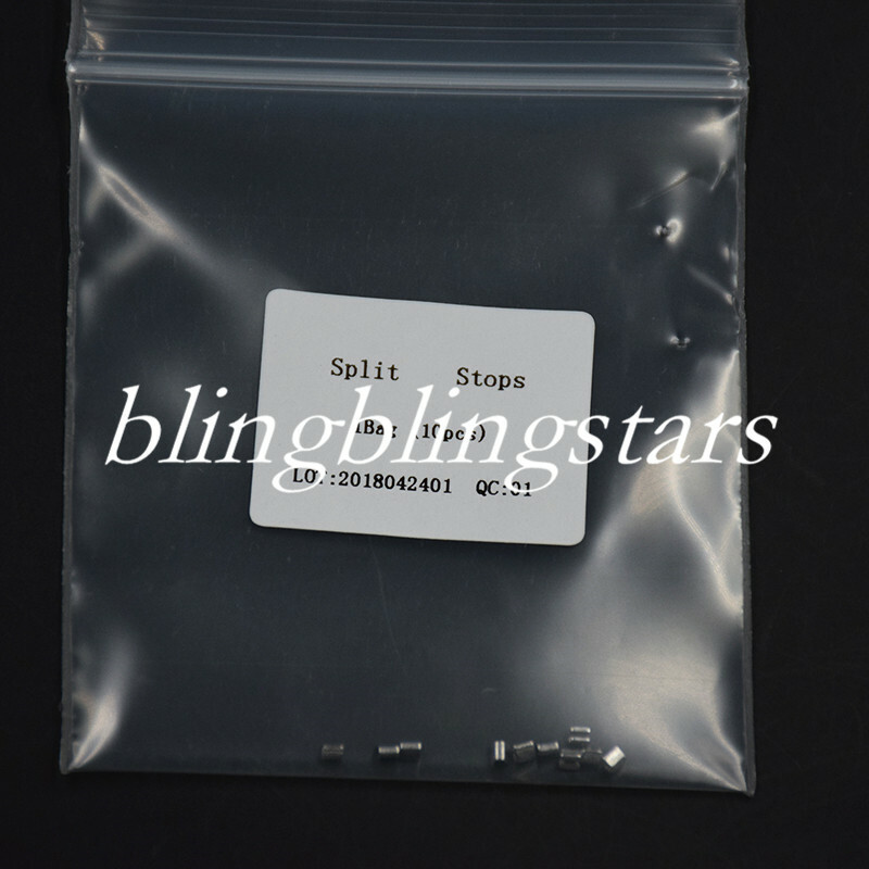 100 Pcs/10 Packs Dental Orthodontic Crimpable Hook Split Sliding Stops General