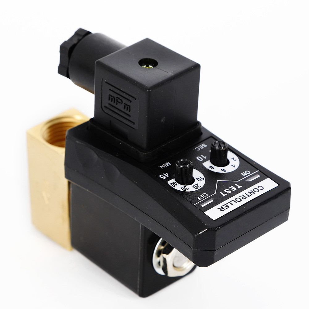 Auto Automatic Timed Electronic Drain Valve For Air Compressor Water Tank 1/2''