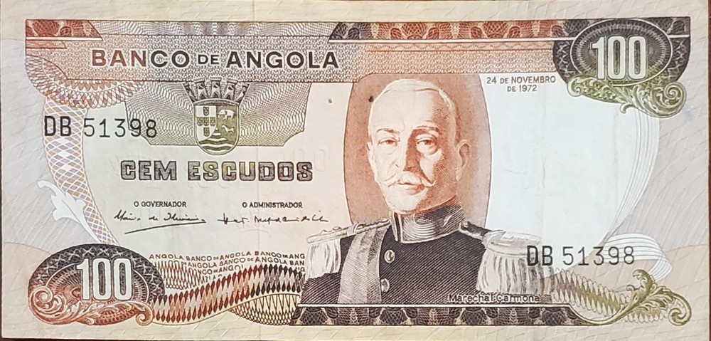 Angola, 1972 100 Escudos banknote pick#101