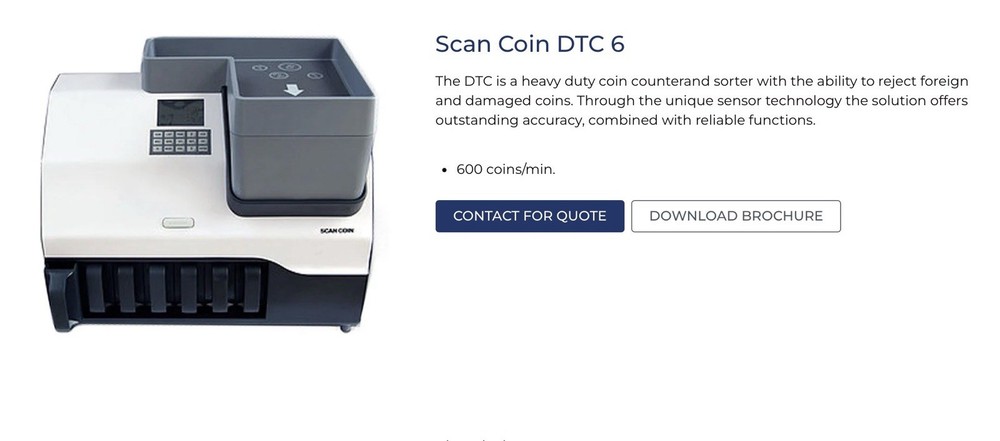 Scan Coin DTC 6 Coin Machine