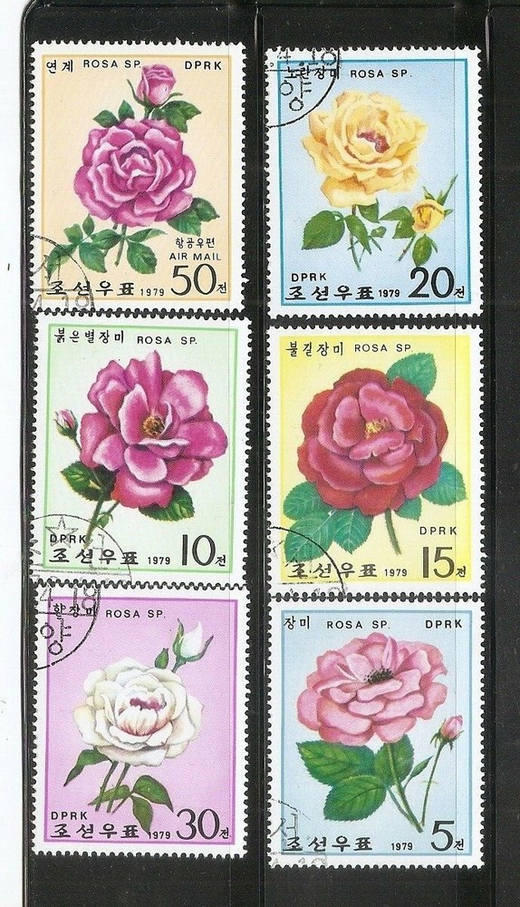 Korea SC # 1971-1976 Roses. Complete Set . MNH