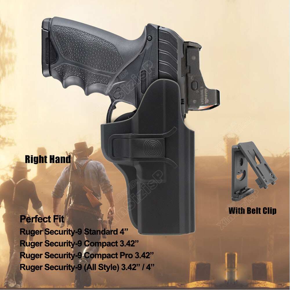 OWB Holster For Ruger Security 380 Security-9 Standard Compact Pro 3.42” 4” Case