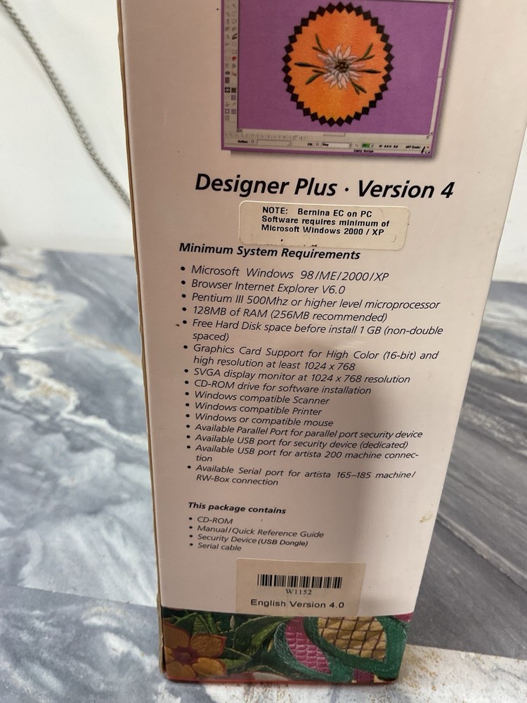 Bernina Embroidery Software CD And Manuals Version 4
