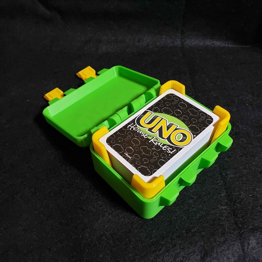 Protective Sturdy UNO House Rules! Card Game Storage Box Durable Protective Case