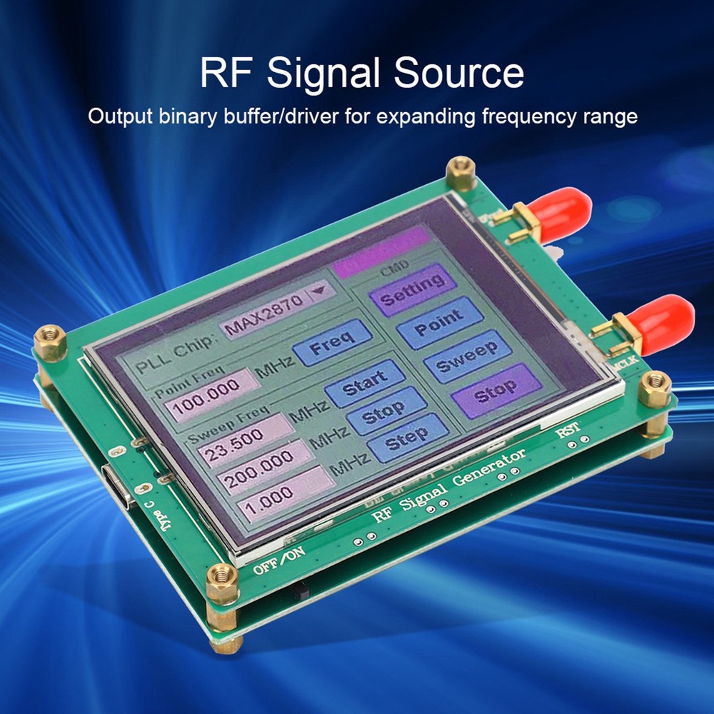 RF Signal Source Generator Module High Stability Low Noise Frequency MAX2870 NY