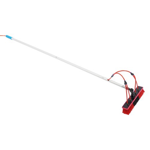 Adjustable Solar Panel Cleaning Brush with Telescopic Pole for Easy Use