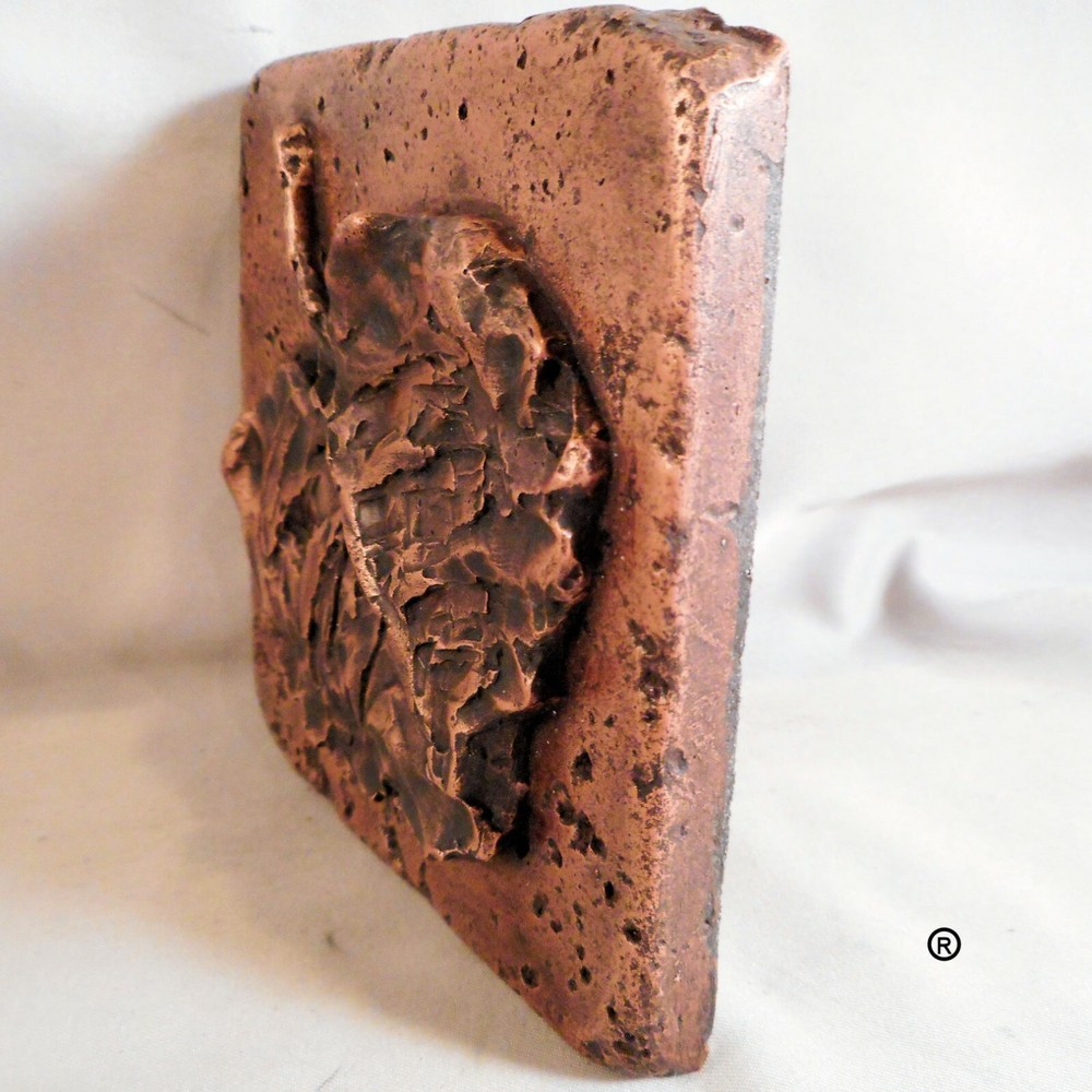 Copper 4"x4" Leaf #2 Wall Tile