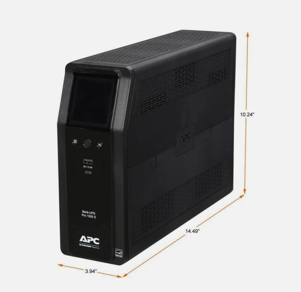 APC Back-UPS Pro BR 1000VA Battery Backup & Surge Protector
