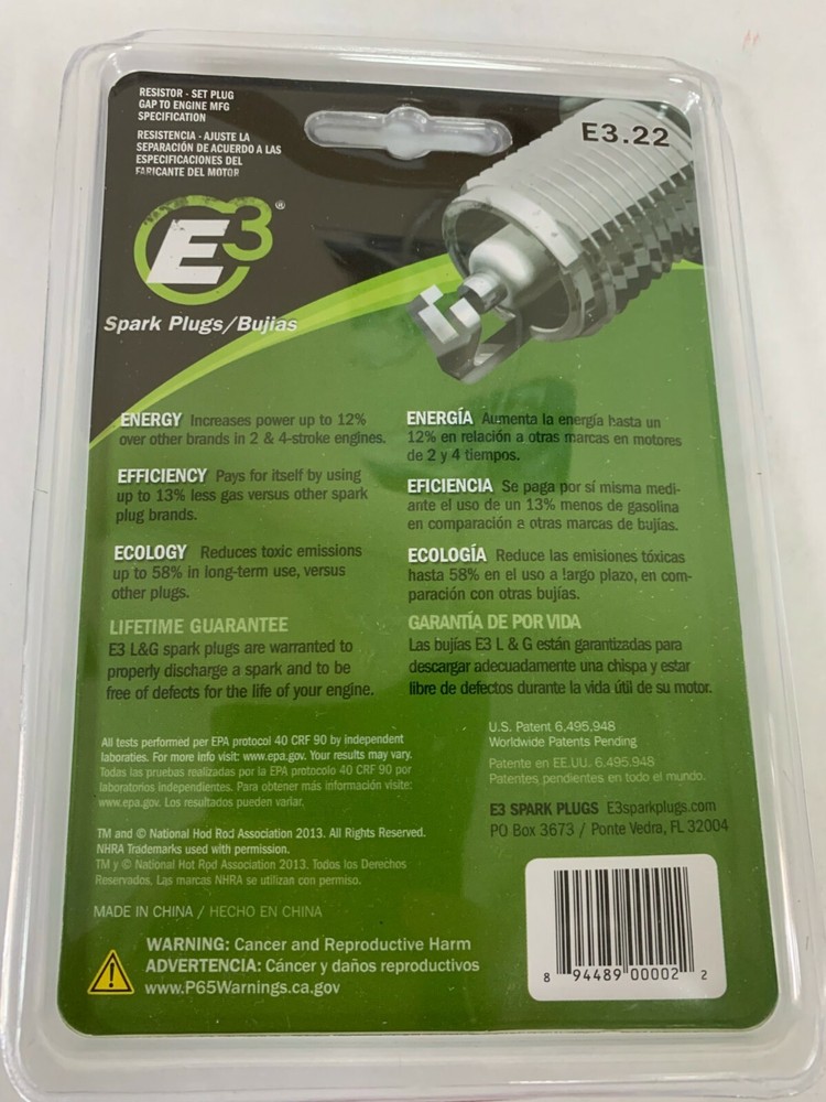 E3 Spark Plugs E3.22