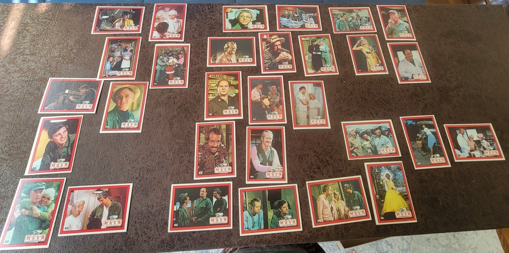 1982 MASH Donruss Partial Card Set 56/66 Cards