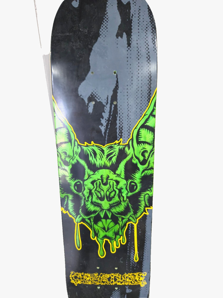 Creature Skateboards Dweller HRM Skateboard Deck - Green Bat