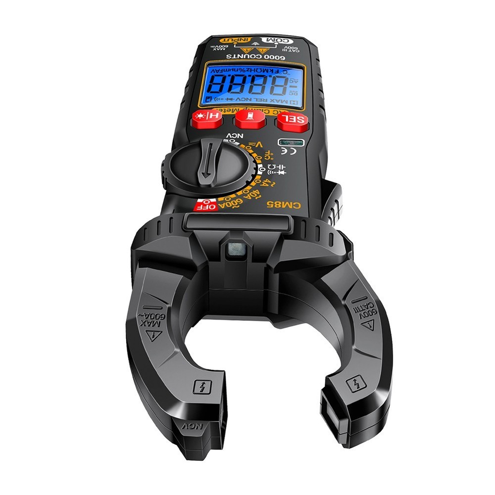 CM85 Clamp Meter with Backlight Flashlight NCV Diode Buzzer 6000 Count