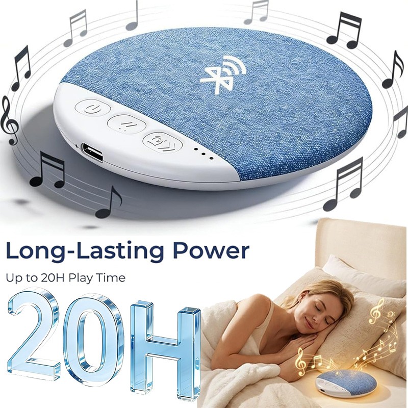 Under Pillow Speaker For Sleeping Bone Conduction Speaker With White Noise Timer