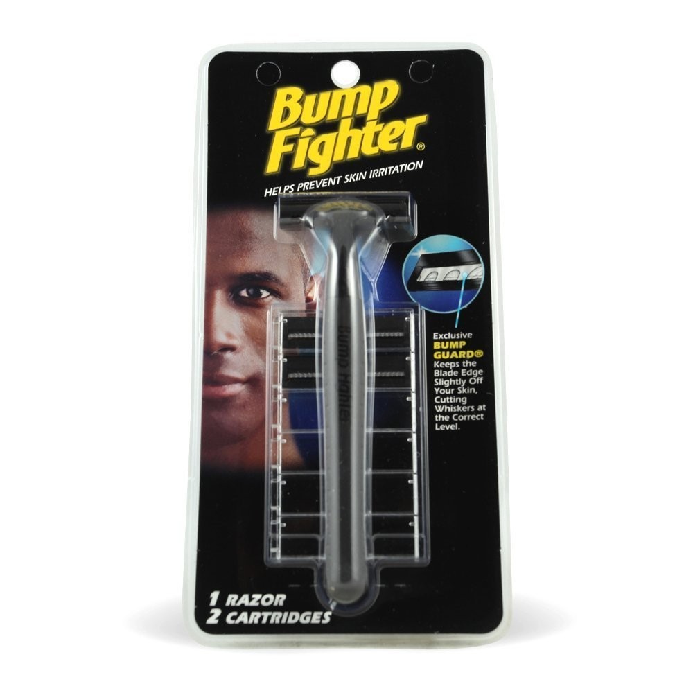Bump Fighter Razor Handle with 2 Cartridges NEW