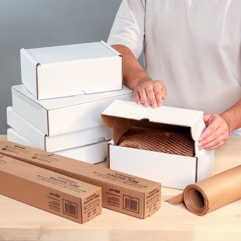 Side Loading Shipping Boxes 30 Count Durable Corrugated Mailers Secure Shipping