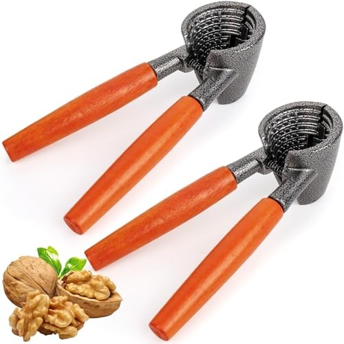 2Pack Nut Crackers Heavy Duty Nutcracker For Pecan Walnuts, Hazelnuts, Brazil