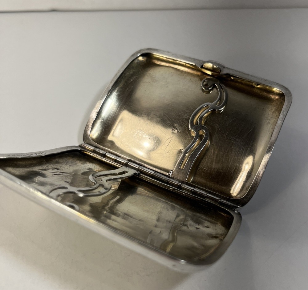 VTG Sterling Silver Cigarette Case heavy 80 grams