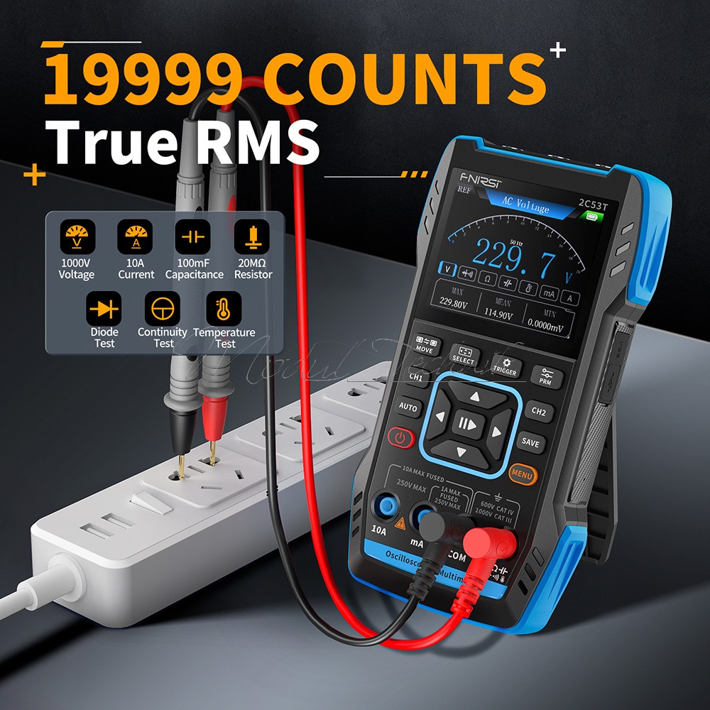 FNIRSI 2C23T DSO152 Digital Oscilloscope Multimeter Function Signal Generator US