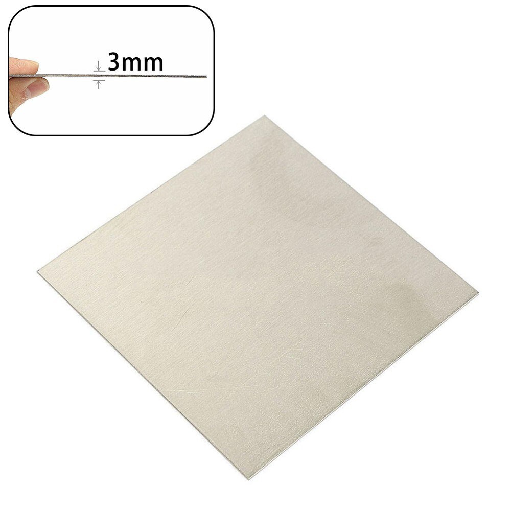 1pcs 100x100mm Pure Nickel Ni Sheet Plate For Electroplating Anode Element