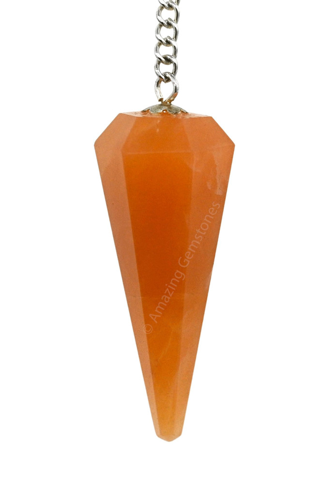 Red Aventurine Dowsing Crystal Pendulum