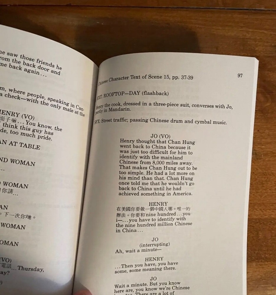 Chan is Missing by Wayne Wang script screenplay book criterion collection film