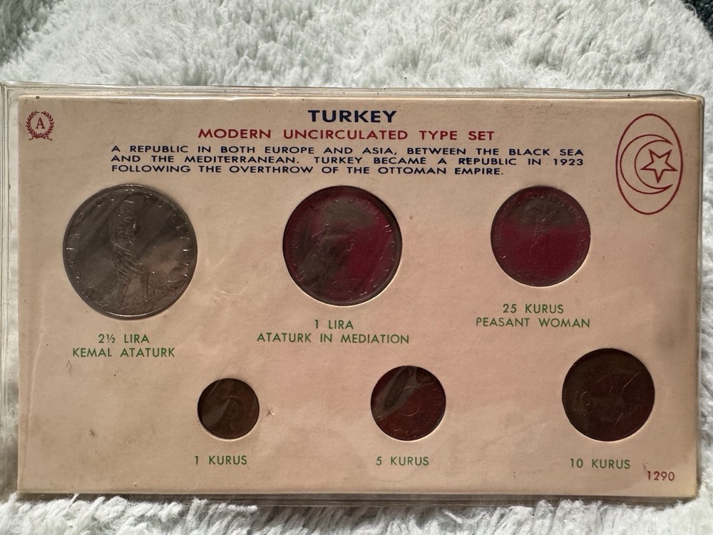 TURKEY 6 Coins 1965 UNC Set