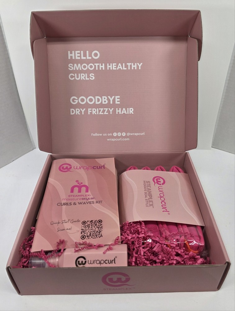 WRAPCURL MOISTURESTYLER with STEAMPLEX Continuous Ionic Steam Hair Rollers