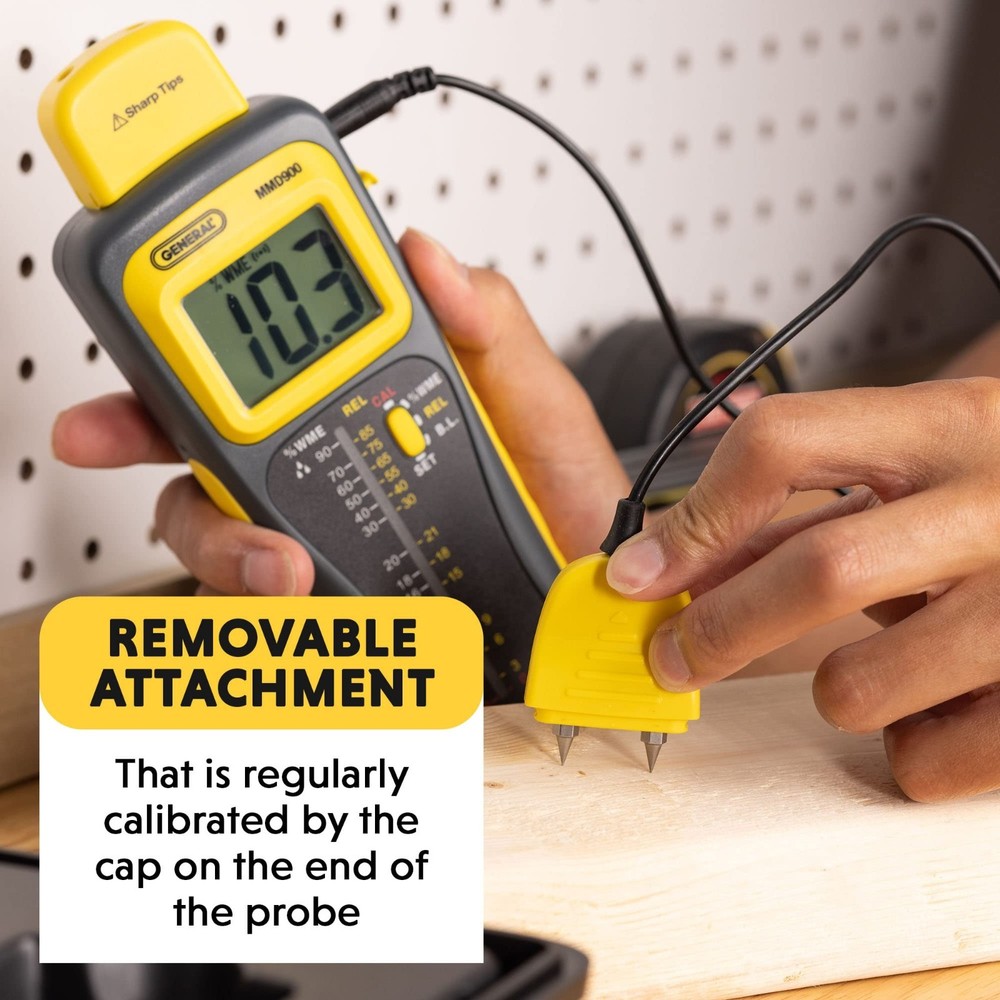 General Tools Moisture Meter MMD950 - Humidity Sensor - Pin Type / Pinless Devic