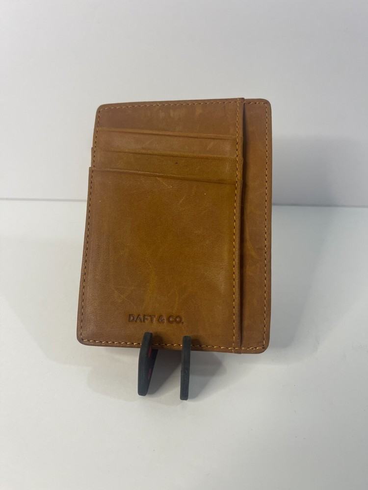 Daft & Co. Slim Wallets/Card Wallets, No-Fold, Clear ID Windows